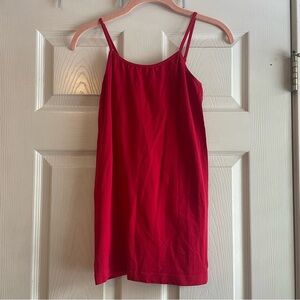 Poof Medium Large Red Adjustable Spaghetti Strap Tank Top